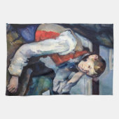 Paul Cezanne - Jongen in de Rode Vest Theedoek (Horizontaal)