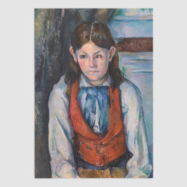Paul Cezanne - Jongen in de Rode Vest Tissuepapier