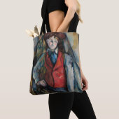 Paul Cezanne - Jongen in de Rode Vest Tote Bag (Dichtbij)