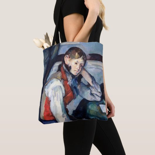 Paul Cezanne - Jongen in de Rode Vest Tote Bag (Dichtbij)