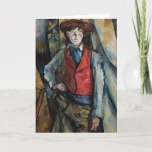 Paul Cezanne - Jongen in het rode vest Kaart