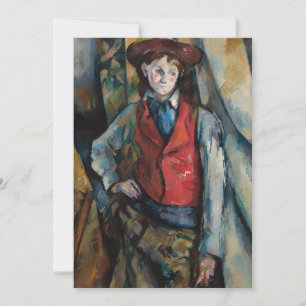 Paul Cezanne - Jongen in het rode vest Kaart