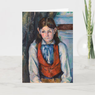 Paul Cezanne - Jongen in het Rode Weste Kaart