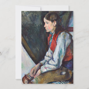 Paul Cezanne - Jongen in het Rode Weste Kaart