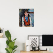 Paul Cezanne - Jongen in het Rode Weste Poster (Thuiskantoor)