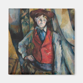 Paul Cezanne - Jongen met de rode vest Magneet