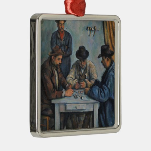 Paul Cezanne | Kaartspelers Metalen Ornament (Rechts)