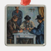 Paul Cezanne | Kaartspelers Metalen Ornament (Voorkant)