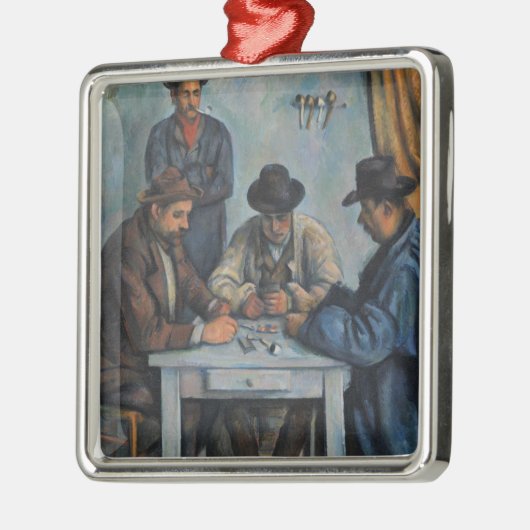 Paul Cezanne | Kaartspelers Metalen Ornament (Links)