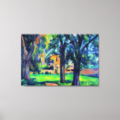 Paul Cezanne - Kastanjeboom en Boerderij, Canvas Afdruk (Voorkant)