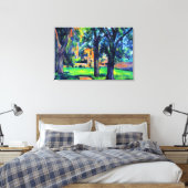 Paul Cezanne - Kastanjeboom en Boerderij, Canvas Afdruk (Insitu (Slaapkamer))
