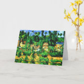 Paul Cezanne - Kasteel van Medan Kaart (Gele Bloem)