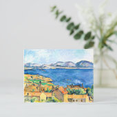 Paul Cezanne kunst, De Baai van Marseille Ansichtk Briefkaart (Staand voorkant)