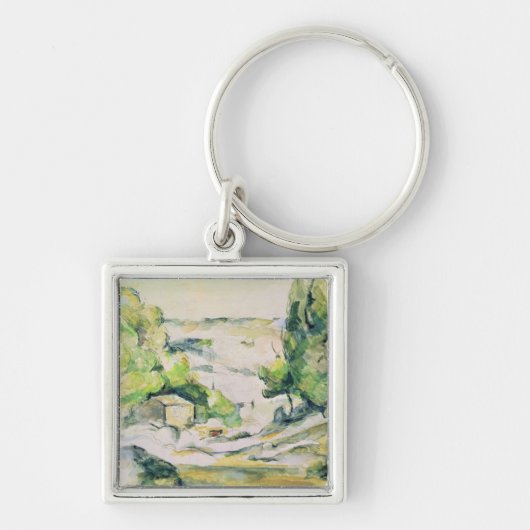 Paul Cezanne | Land in Provence Sleutelhanger (Voorkant)