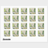 Paul Cezanne | Land in Provence Vierkante Sticker (Vel)
