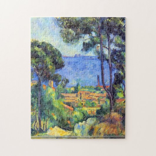 Paul Cezanne - Land scape Legpuzzel (Verticaal)