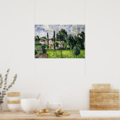 Paul Cezanne - Landscape with Waterline, Poster (Keuken)