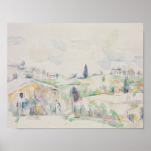 Paul Cezanne - Landschap in Provence Poster