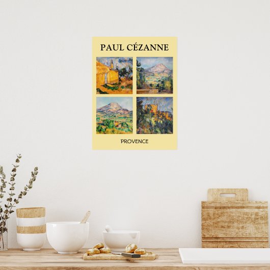 Paul Cezanne - Landschap Masterstuks Selection Poster (Keuken)