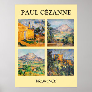 Paul Cezanne - Landschap Masterstuks Selection Poster