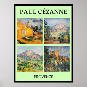 Paul Cezanne - Landschap Masterstuks Selection Poster