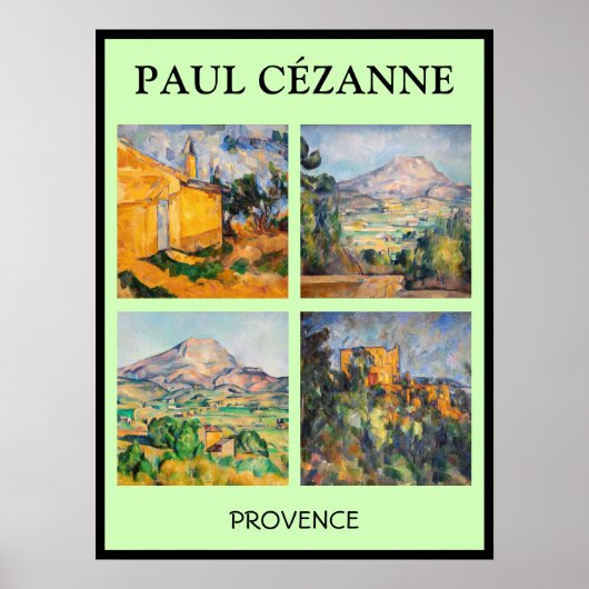 Paul Cezanne - Landschap Masterstuks Selection Poster (Voorkant)