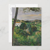 Paul Cezanne | Landschap met rood dak of met de pi Briefkaart (Voorkant / Achterkant)