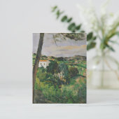 Paul Cezanne | Landschap met rood dak of met de pi Briefkaart (Staand voorkant)