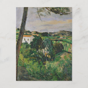 Paul Cezanne   Landschap met rood dak of met de pi Briefkaart