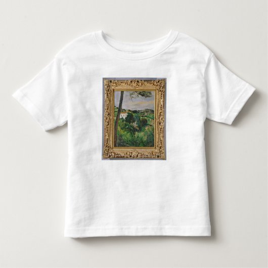 Paul Cezanne | Landschap met rood dak of met de pi Kinder Shirts (Voorkant)