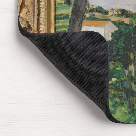 Paul Cezanne | Landschap met rood dak of met de pi Muismat (Hoek)