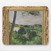 Paul Cezanne | Landschap met rood dak of met de pi Muismat (Voorkant)
