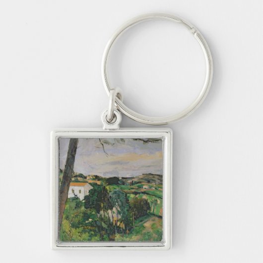 Paul Cezanne | Landschap met rood dak of met de pi Sleutelhanger (Voorkant)