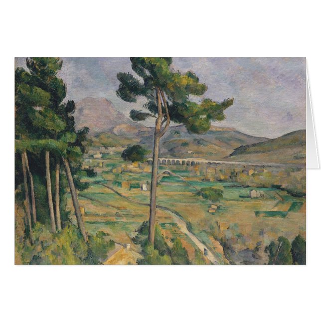 Paul Cezanne | Landschap met viaduct (Voorkant Horizontaal)
