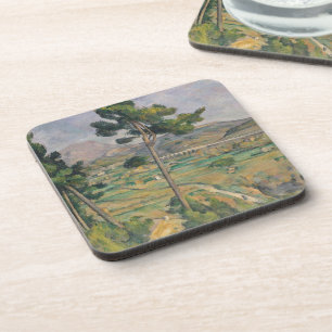 Paul Cezanne Landschap met viaduct Bier Onderzetter