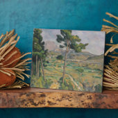 Paul Cezanne | Landschap met viaduct Fotoplaat (Zijkant)