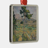 Paul Cezanne | Landschap met viaduct Metalen Ornament (Rechts)