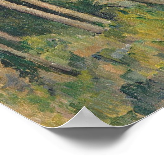 Paul Cezanne | Landschap met viaduct Poster (Hoek)