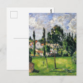 Paul Cezanne - Landschap met waterlijn, Briefkaart (Voorkant / Achterkant)