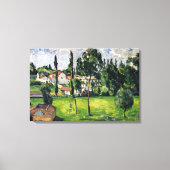 Paul Cezanne - Landschap met waterlijn, Canvas Afdruk (Voorkant)