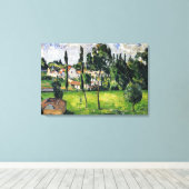 Paul Cezanne - Landschap met waterlijn, Canvas Afdruk (Insitu (Houten vloer))