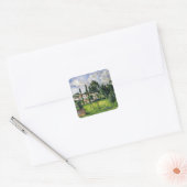Paul Cezanne - Landschap met waterlijn, Vierkante Sticker (Envelop)
