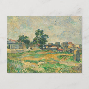 Paul Cezanne   Landschap nabij Parijs, c. 1876 (ol Briefkaart