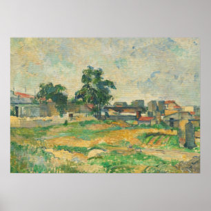 Paul Cezanne   Landschap nabij Parijs, c. 1876 (ol Poster