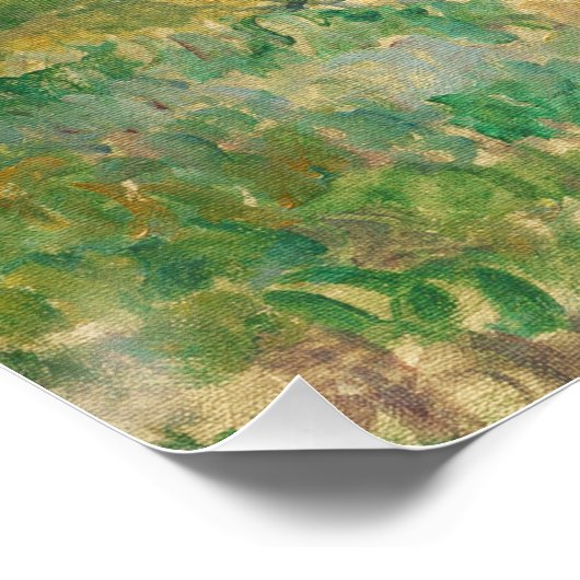 Paul Cezanne | Landschap nabij Parijs, c. 1876 (ol Poster (Hoek)