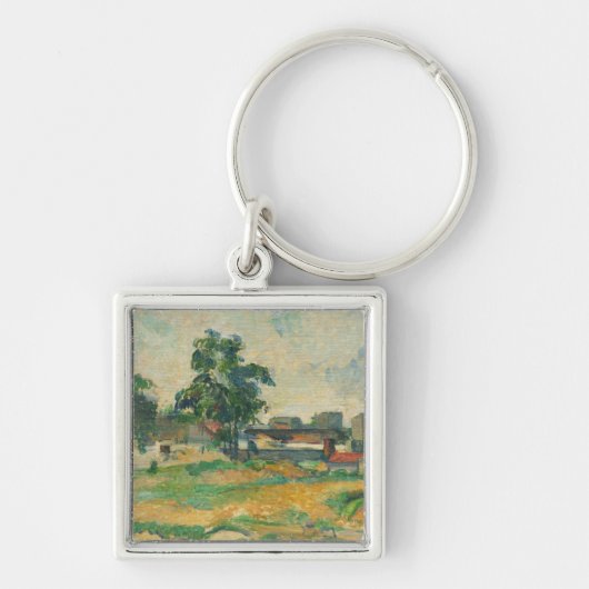 Paul Cezanne | Landschap nabij Parijs, c. 1876 (ol Sleutelhanger (Voorkant)