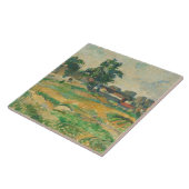 Paul Cezanne | Landschap nabij Parijs, c. 1876 (ol Tegeltje (Zijkant)