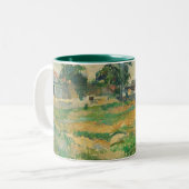 Paul Cezanne | Landschap nabij Parijs, c. 1876 (ol Tweekleurige Koffiemok (Voorkant links)