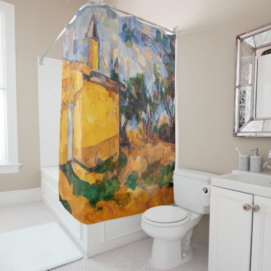 Paul Cezanne - Le Cabanon de Jourdan Douchegordijn (In situ)