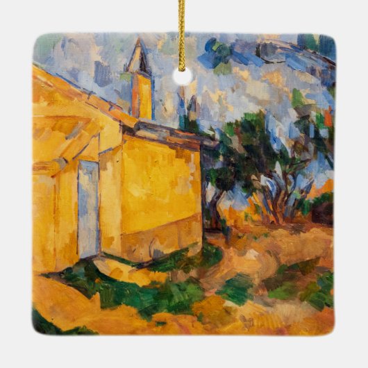 Paul Cezanne - Le Cabanon de Jourdan Keramisch Ornament (Achterkant)
